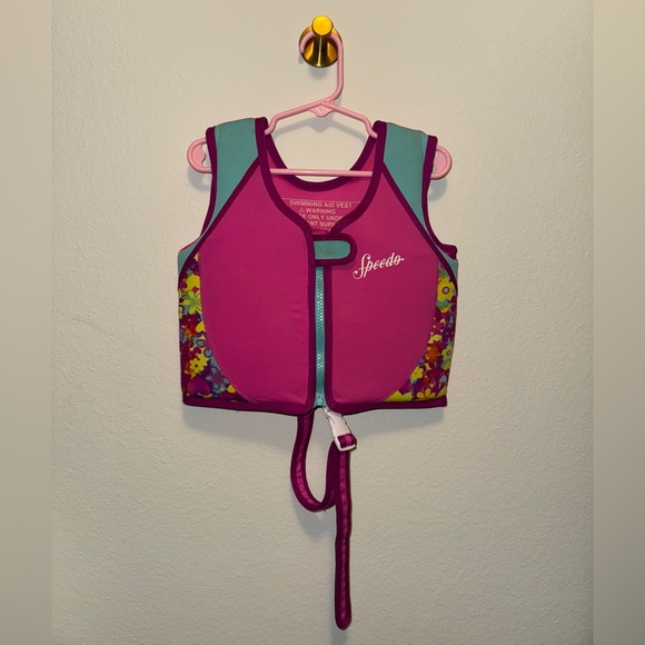 Speedo swimming vest for toddlers size 2T-4T color pink - Picture 2 of 6